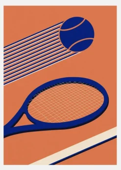 Tennis 80s Canvastavla (30x40 cm)