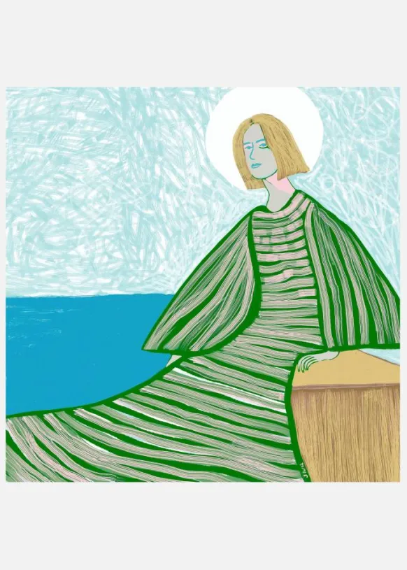 The Hidden Angel Canvastavla (30x30 cm)