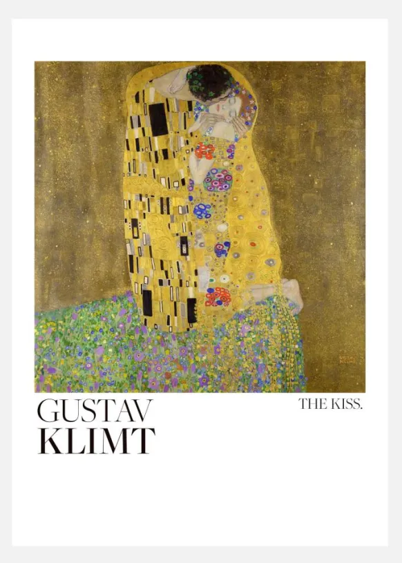 The Kiss (1907a1908) Canvastavla (30x40 cm)