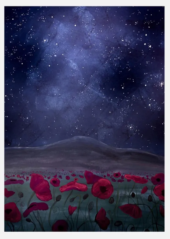 The Poppyfield Canvastavla (30x40 cm)