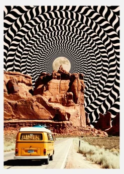 The Real Road Trip Canvastavla (30x40 cm)