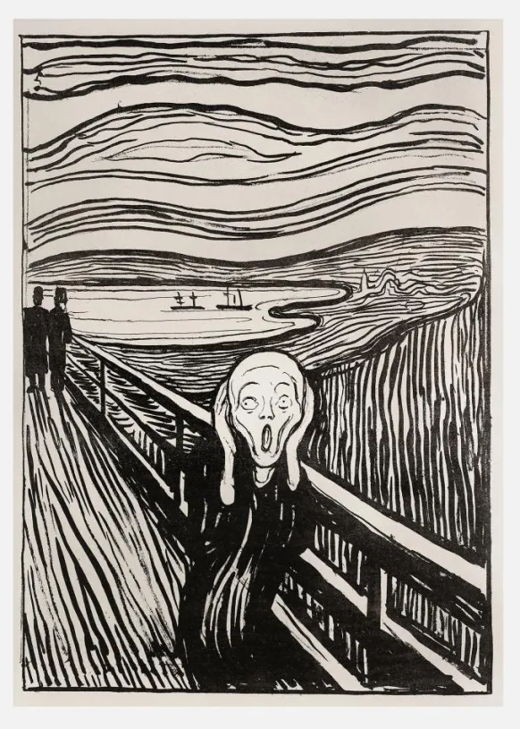 The Scream Canvastavla (30x40 cm)