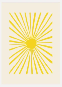 The Sun Canvastavla (30x40 cm)
