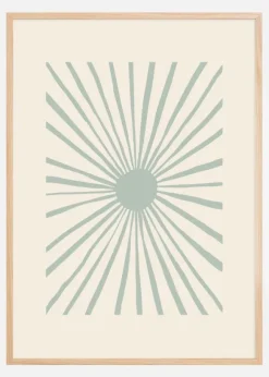 The Sun Grey Poster (21x29.7 cm (A4))