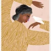 The Woman With He Bird Canvastavla (30x40 cm)