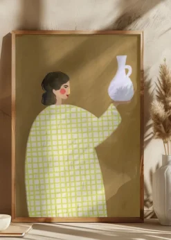 The Woman With Vase Poster (21x29.7 cm (A4))