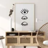 Three Eyes Line Poster (21x29.7 cm (A4))