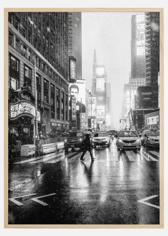 Times Square Poster (21x29.7 cm (A4))