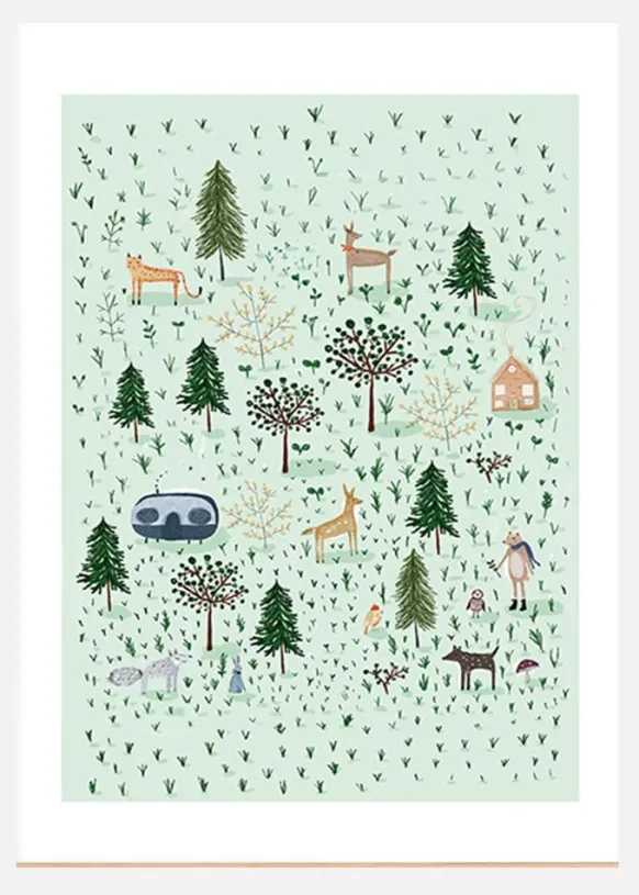 Tiny Forest Canvastavla (30x40 cm)