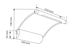 Tommy batteridriven LED 21 cm tavelbelysning - Silver