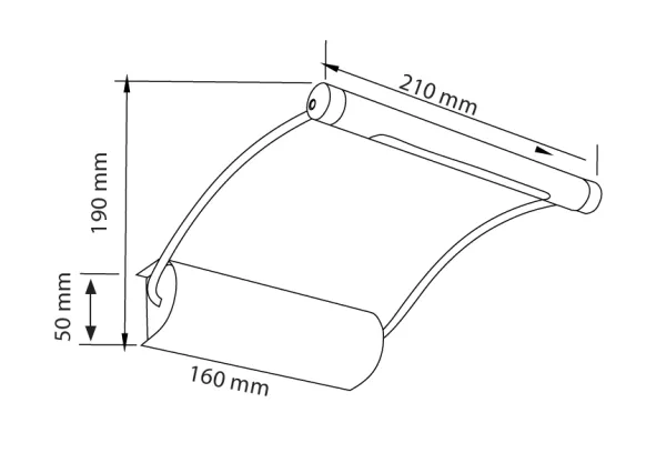 Tommy batteridriven LED 21 cm tavelbelysning - Silver