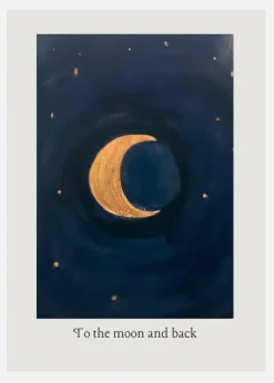 To The Moon And Back Canvastavla (30x40 cm)