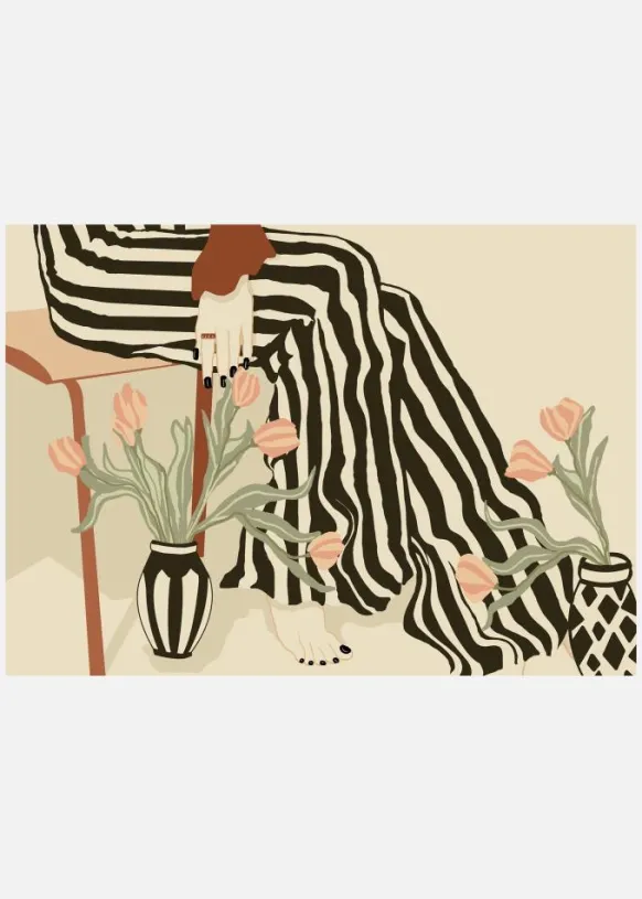 Tulips By My Feet Canvastavla (30x40 cm)