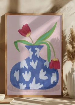 Tulpe in vase Poster (21x29.7 cm (A4))
