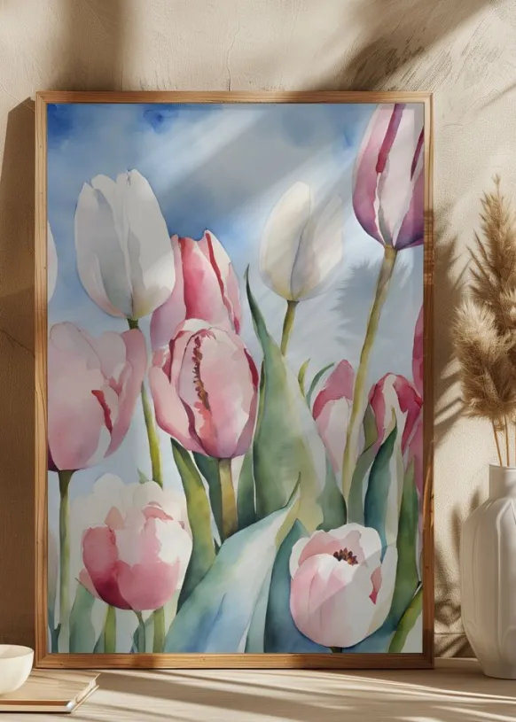 Tulpenfeld Poster (21x29.7 cm (A4))