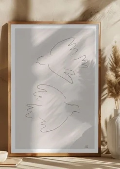 Two Doves Poster (21x29.7 cm (A4))