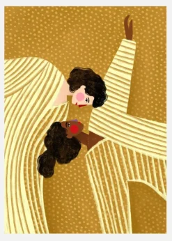 Two Line Women Canvastavla (30x40 cm)