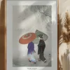 Two Women In The Rain Poster (21x29.7 cm (A4))