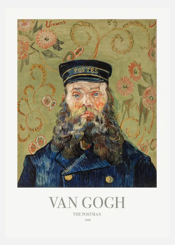 Van Gogh - The Postman Canvastavla (30x40 cm)