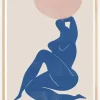 Vase and Woman Poster (21x29.7 cm (A4))