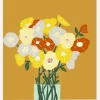 Vase Of Flowers Canvastavla (30x40 cm)