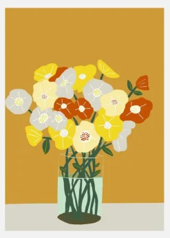 Vase Of Flowers Canvastavla (30x40 cm)