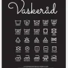Vaskeråd - Sort Canvastavla (30x40 cm)