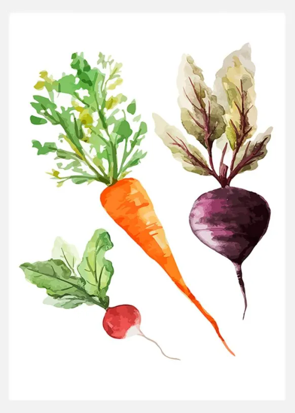 Veggies Canvastavla (30x40 cm)