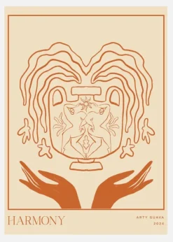 Vessel Collection : Harmony (lineart) Canvastavla (30x40 cm)