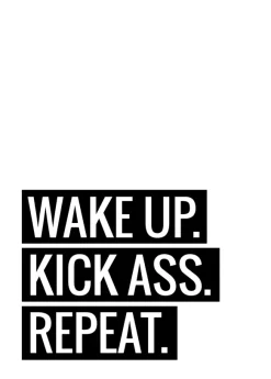 Wake Up Kick Ass Repeat II - Poster (21x29.7 cm (A4))