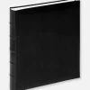 Walther Fotoalbum Classic Svart - 30x37 cm (80 Vita sidor / 40 blad)