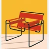 Wassily Chair Marcel Breuer Canvastavla (30x40 cm)