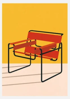 Wassily Chair Marcel Breuer Canvastavla (30x40 cm)