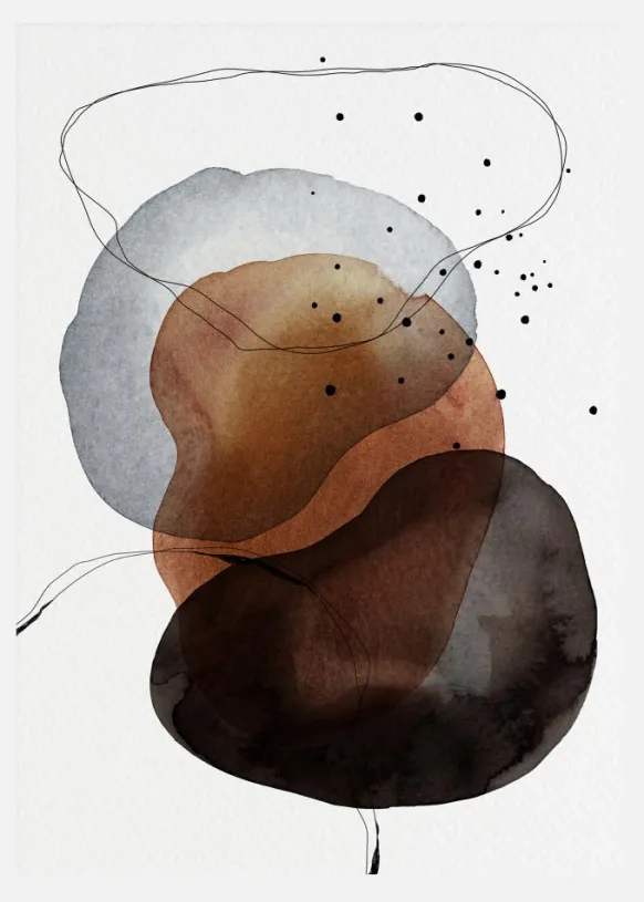 Watercolor Art No 15 Canvastavla (30x40 cm)