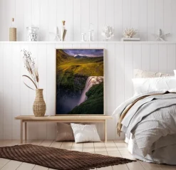 Waterfall On The Hill Poster (21x29.7 cm (A4))
