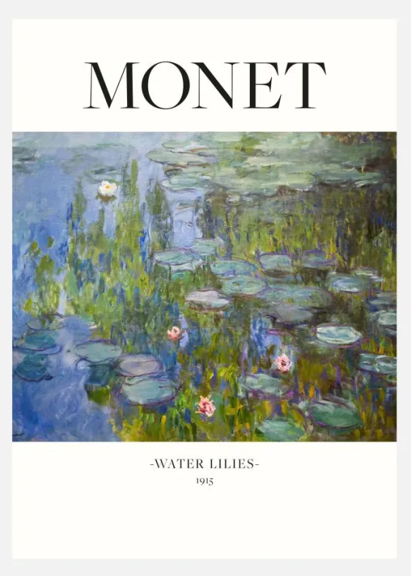 Water Lilies 1915 Canvastavla (30x40 cm)