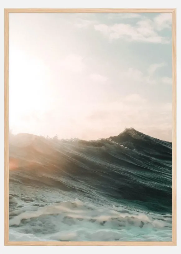 Waves Poster (21x29.7 cm (A4))