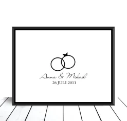 Wedding Ring I - Black (21x29,7 cm (A4))