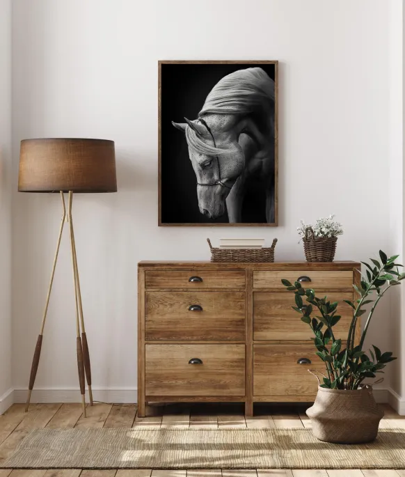 White Stallion Poster (21x29.7 cm (A4))