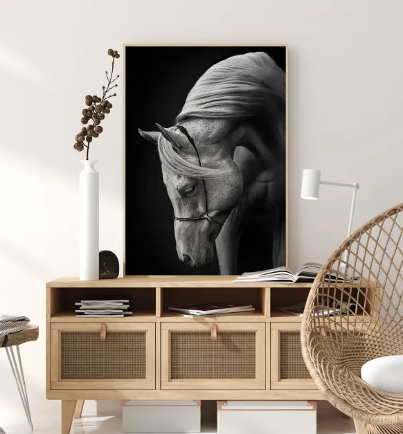 White Stallion Poster (21x29.7 cm (A4))