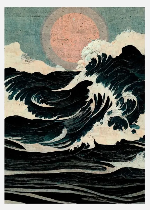 Wild Waves Canvastavla (30x40 cm)