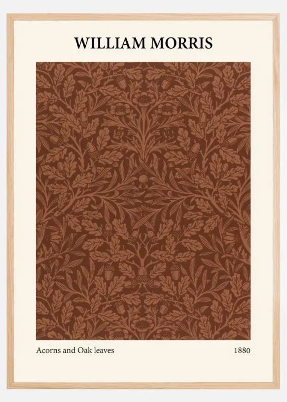William Morris - Acorns and oak leaves Poster (21x29.7 cm (A4))