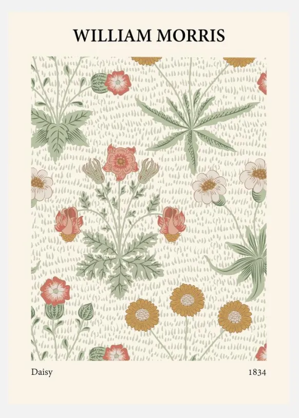 William Morris - Daisy 4 Canvastavla (30x40 cm)