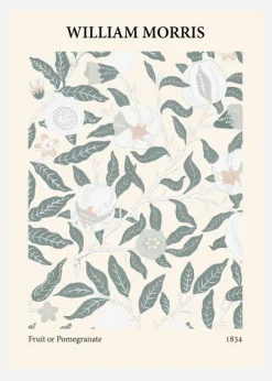 William Morris - Fruit Or Pomegranate 1 Canvastavla (30x40 cm)