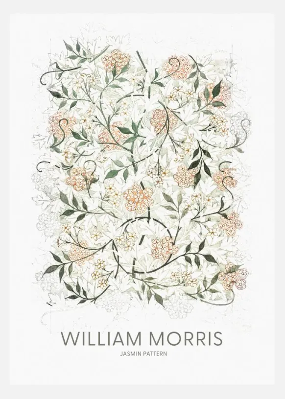 William Morris - Jasmine Canvastavla (30x40 cm)