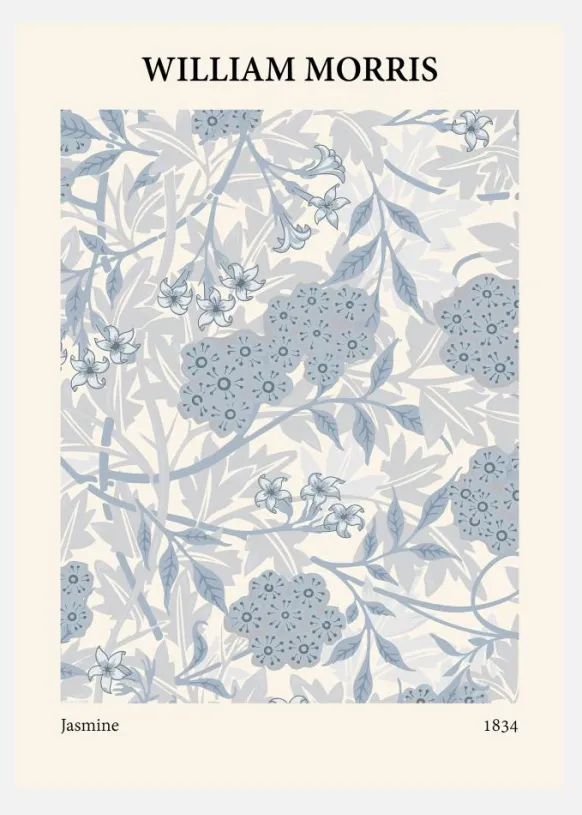 William Morris - Jasmine 4 Canvastavla (30x40 cm)