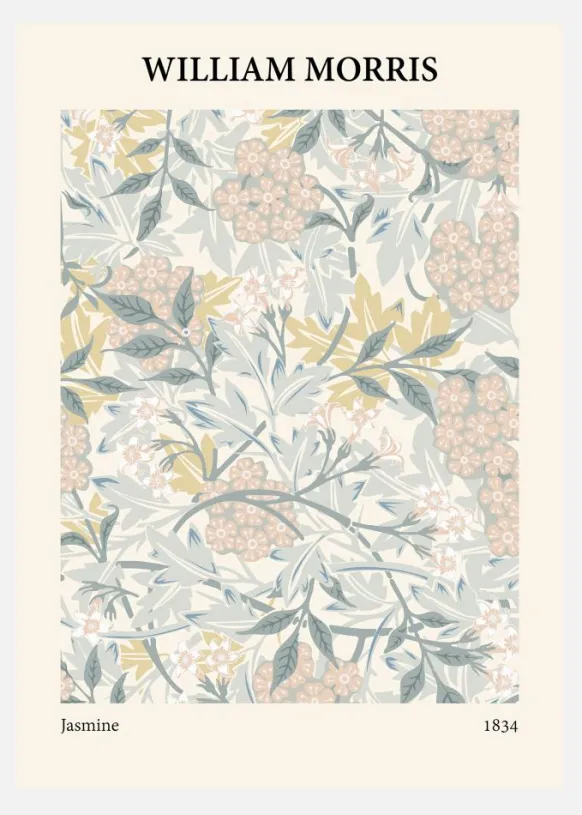 William Morris - Jasmine 5 Canvastavla (30x40 cm)