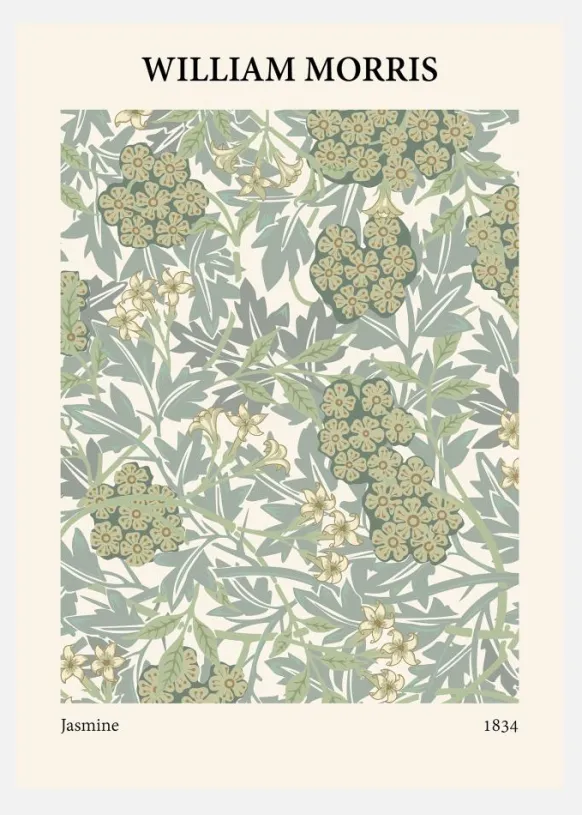 William Morris - Jasmine 3 Canvastavla (30x40 cm)