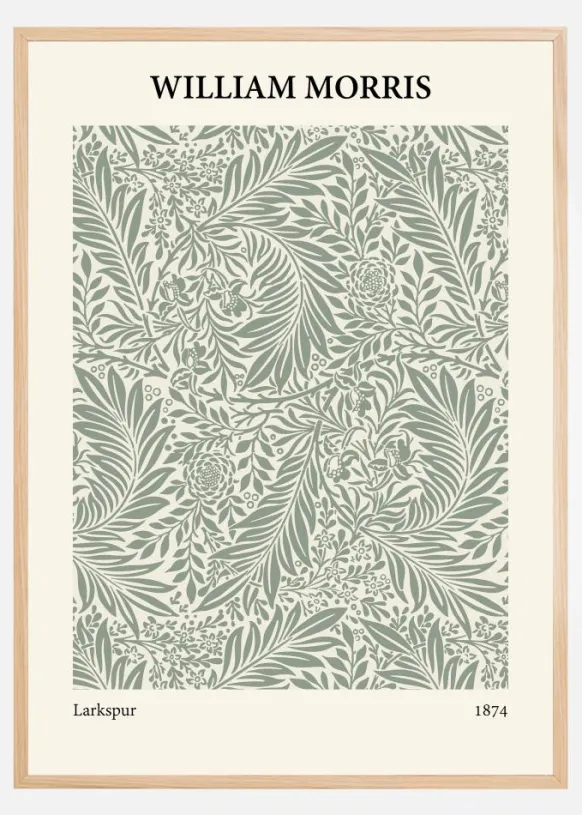 William Morris - Larkspur 4 Poster (21x29.7 cm (A4))