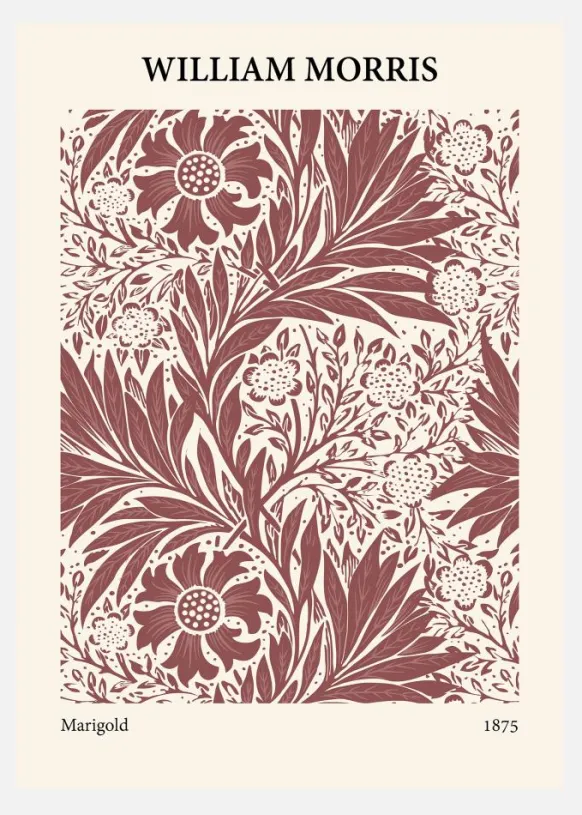 William Morris - Marigold 9 Canvastavla (30x40 cm)